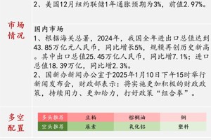 【策略周报】佛山金控期货策略周报_20250113当周